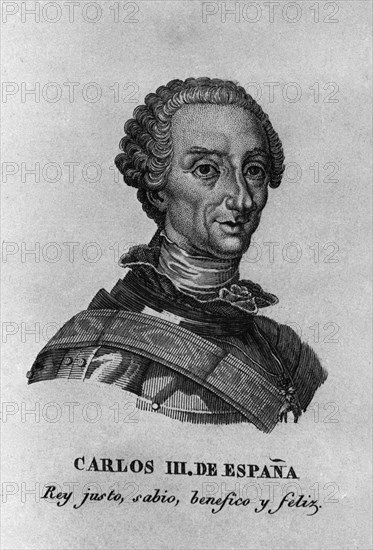 ALABERN PABLO
RETRATO DE CARLOS III REY DE ESPAÑA (1716/1788)
MADRID, BIBLIOTECA NACIONAL GRABADO
MADRID