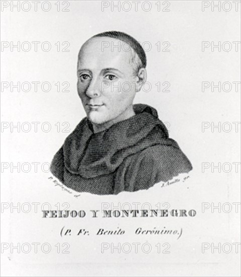 ESPLUGAS P
BENITO JERONIMO FEIJOO (PADRE FEIJOO) - 1676/1764
MADRID, BIBLIOTECA NACIONAL GRABADO
MADRID