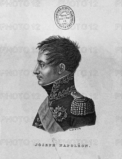 RETRATO DE JOSE BONAPARTE (1768/1844)
MADRID, BIBLIOTECA NACIONAL GRABADO
MADRID