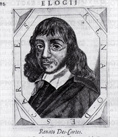 RENE DESCARTES - 1596/1650 - FILOSOFO FRANCES
MADRID, BIBLIOTECA NACIONAL GRABADO
MADRID