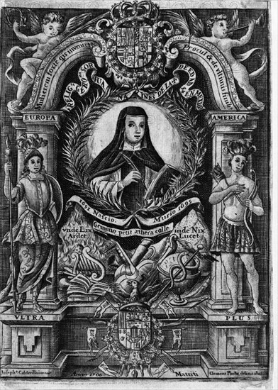 CALDEVILLA JOSEPH
SOR JUANA INES DE LA CRUZ (1651-1695) - RHYTHMICA SACRA MORAL Y LAUDATORIA- F ALVAREZ VELASCO- 1700
MADRID, BIBLIOTECA NACIONAL ESTAMPAS
MADRID

This image is not downloadable. Contact us for the high res.