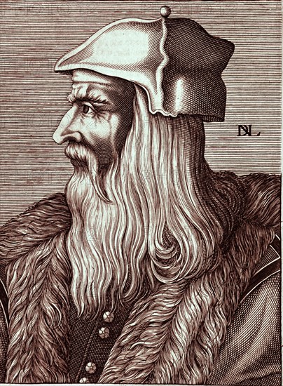 RETRATO DE LEONARDO DA VINCI (1452/1519) - PINTOR DEL RENACIMIENTO ITALIANO
MADRID, COLECCION PARTICULAR
MADRID