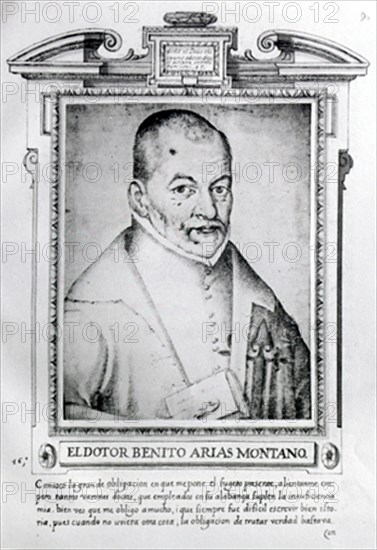 PACHECO FRANCISCO 1564/1644
BENITO ARIAS MONTANO (1527/1598) - ESCRITOR ESPAÑOL DEL SIGLO XVI - LIBRO DE RETRATOS DE ILUSTRES Y
Madrid, musée Lazaro Galdiano