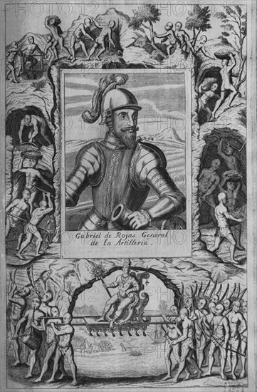 HERRERA Y TORDESILLAS ANTONIO 1549/1625
GABRIEL DE ROJAS - GENERAL DE LA ARTILLERIA
MADRID, BIBLIOTECA NACIONAL ESTAMPAS
MADRID