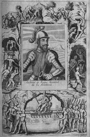 HERRERA Y TORDESILLAS ANTONIO 1549/1625
GABRIEL DE ROJAS - GENERAL DE LA ARTILLERIA
MADRID, BIBLIOTECA NACIONAL ESTAMPAS
MADRID