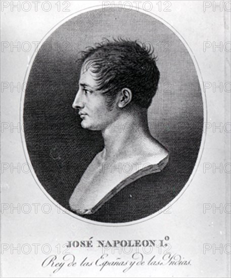 JOSE I BONAPARTE 1768/1844 -GRABADO S XIX- BUSTO
MADRID, MUSEO MUNICIPAL
MADRID
