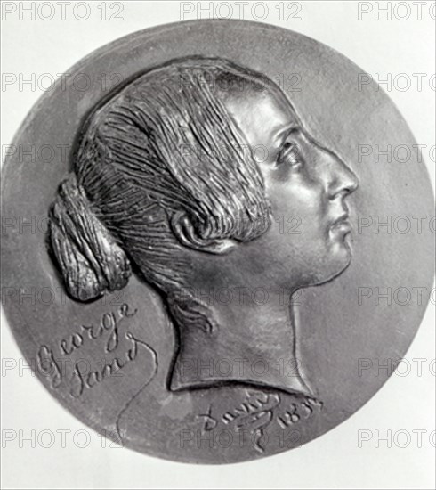 D'ANGERS DAVID
AURORA DUPIN (GEORGE SAND) - 1804/1876
Madrid, musée Lazaro Galdiano