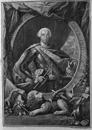 MORGHEN PHILLIPUS
CARLOS III REY DE ESPAÑA-1716/1788- GRABADO S XVIII
MADRID, COLECCION PARTICULAR
MADRID