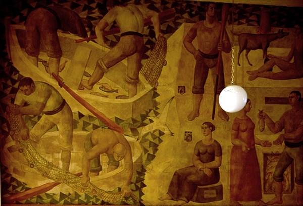 GIL PEREZ M
PESCADORES - PINTURA AL FRESCO - S XX
VALENCIA, ATENEO MERCANTIL
VALENCIA