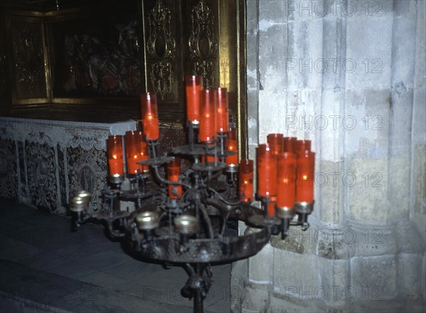 INTERIOR - CANDELABRO CON VELAS
PALMA, IGLESIA DE SANTA EULALIA
MALLORCA

This image is not downloadable. Contact us for the high res.