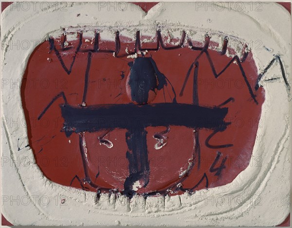 TAPIES ANTONI 1923-
CREU SOBRE ROIG - 1998 - 114x146 CMS- MIXTA/MADERA
MADRID, GALERIA SOLEDAD LORENZO
MADRID