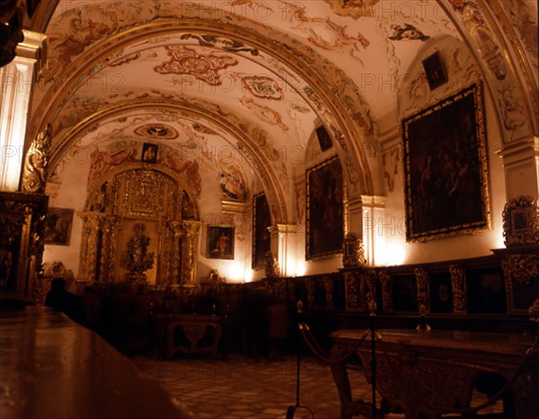 SACRISTIA CONSTRUIDA EN 1565 Y DECORADA CON FRESCOS EN EL S XVIII
SAN MILLAN DE LA COGOLLA, MONASTERIO YUSO
RIOJA