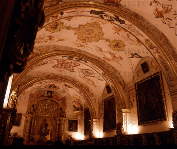 SACRISTIA CONSTRUIDA EN 1565 Y DECORADA CON FRESCOS EN EL S XVIII
SAN MILLAN DE LA COGOLLA, MONASTERIO YUSO
RIOJA