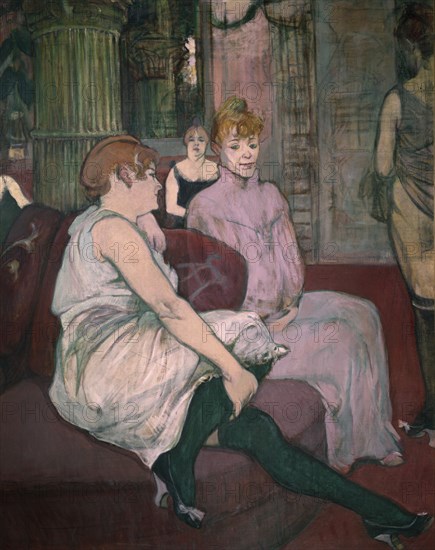 TOULOUSE LAUTREC 1864/1901
SALON DE LA RUE DES MOULINS - 1894 - O/L - 111,5x132,5 - (DETALLE)
ALBI, MUSEO TOULOUSE LAUTREC
FRANCIA