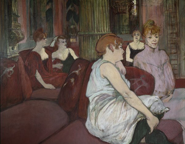 TOULOUSE LAUTREC 1864/1901
SALON DE LA RUE DES MOULINS - 1894 - O/L - 111,5x132,5 - (DETALLE)
ALBI, MUSEO TOULOUSE LAUTREC
FRANCIA