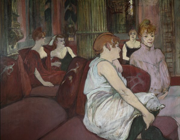 TOULOUSE LAUTREC 1864/1901
SALON DE LA RUE DES MOULINS - 1894 - O/L - 111,5x132,5 - (DETALLE)
ALBI, MUSEO TOULOUSE LAUTREC
FRANCIA