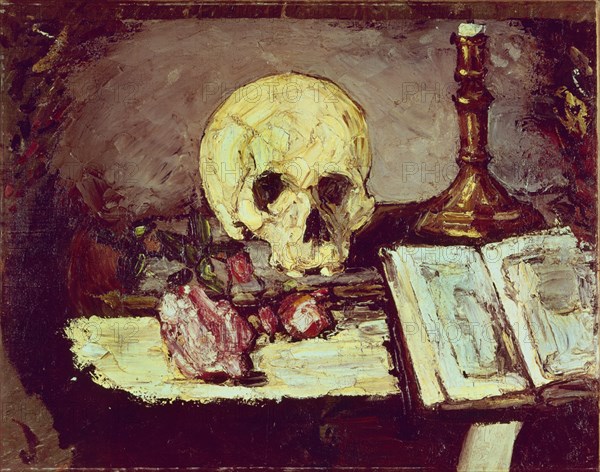 Cézanne, Skull and Candlestick