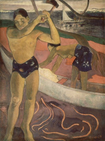 GAUGUIN PAUL 1848/1903
EL HOMBRE DEL HACHA - 1891 - O/L - 82x69
PARIS, COLECCION PARTICULAR
FRANCIA