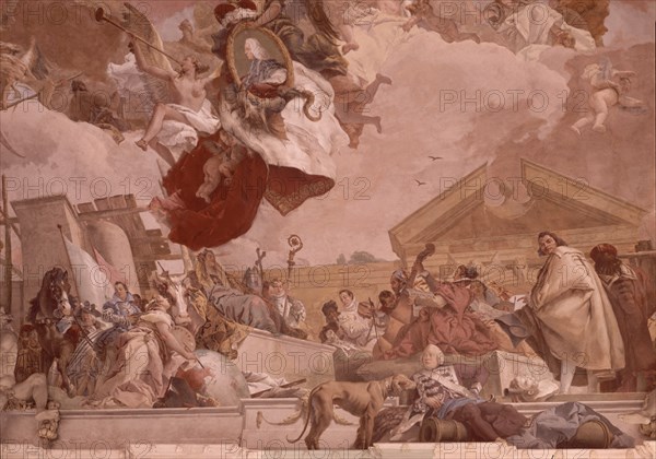 TIEPOLO GIOVANNI BATTISTA 1696/1770
ALEGORIA DE EUROPA - FRESCO - 1753
WURZBURG, RESIDENCIA DEL PRINCIPE OBISPO
ALEMANIA

This image is not downloadable. Contact us for the high res.