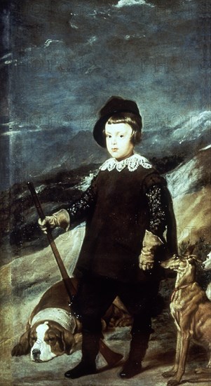 Velázquez, Portrait of prince Baltasar Charles, hunter