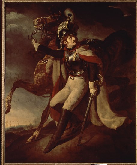 GERICAULT, THEODORE. CORACERO HERIDO - 1814