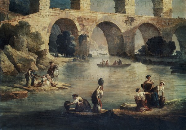 ROBERT HUBERT 1733/1808
EL PUENTE DE GARD - O/L - S XVIII - DETALLE - Conjunto nº 176457
PARIS, MUSEO LOUVRE-INTERIOR
FRANCIA