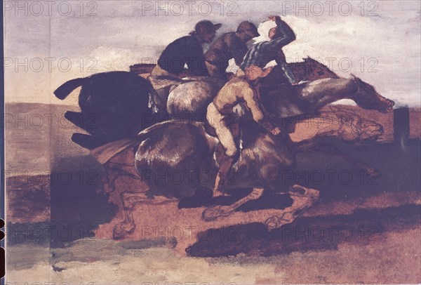 GERICAULT THEODORE 1791/1824
CUATRO JINETES AL GALOPE - S XIX - ROMANTICISMO FRANCES
BAYONA, MUSEO BONNAT
FRANCIA