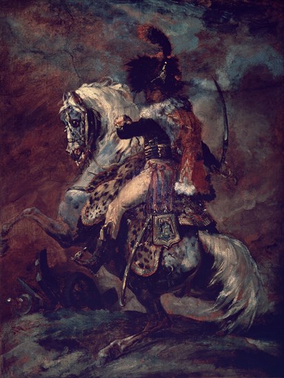 GERICAULT THEODORE 1791/1824
BOCETO PARA EL OFICIAL DE CAZADORES - 1812 - 52,5x40 - O/P - ROMANTICISMO FRANCES
PARIS, MUSEO LOUVRE-INTERIOR
FRANCIA
