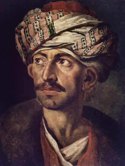 GERICAULT, THEODORE. RETRATO DE UN ORIENTAL - S XIX - ROMANTICISMO FRANCES