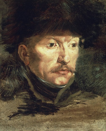 GERICAULT THEODORE 1791/1824
CABEZA DE CAZADOR - S XIX - ROMANTICISMO FRANCES
BAYONA, MUSEO BONNAT
FRANCIA