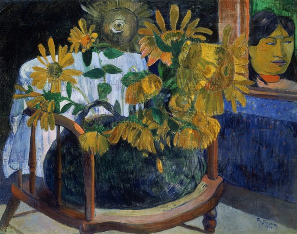 GAUGUIN PAUL 1848/1903
GIRASOLES EN UN SILLON - 1901 - O/L - 73x91 - POSTIMPRESIONISMO FRANCES
SAN PETESBURGO, MUSEO ERMITAGE
RUSIA