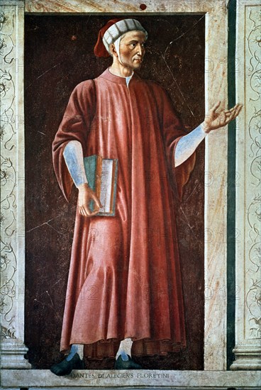 CASTAGNO ANDREA 1419/57
DANTE ALIGHIERI (1265-1321) - POETA ITALIANO - PINTURA AL FRESCO DEL REFECTORIO DE STA APOLONIA
FLORENCIA, GALERIA DE LOS UFFIZI
ITALIA