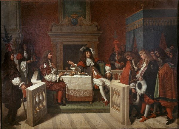 Ingres, Molière eating with Louis XIV