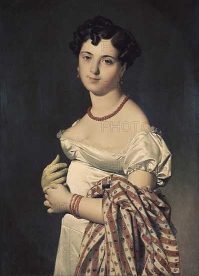 INGRES 1780/1867
RETRATO DE MADAME PANCKOUCKE - 1811 - 93x68 - NEOCLASICISMO FRANCES
PARIS, MUSEO LOUVRE-INTERIOR
FRANCIA