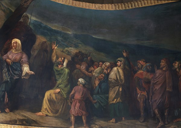 CHASSERIAU THEODORE 1809/56
ABSIDE - DESCENDIMIENTO DE CRISTO - 1852-1855 - FRESCO - DETALLE
PARIS, IGLESIA SAINT PHILIPPE DE ROULE
FRANCIA