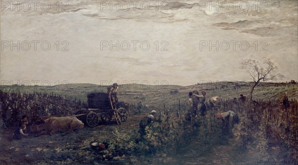 DAUBIGNY CHARLES 1817/78
LOS VENDIMIADORES EN BORGOÑA - S XIX
PARIS, MUSEO LOUVRE-INTERIOR
FRANCIA