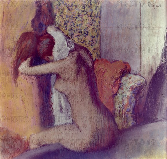 DEGAS EDGAR 1834/1917
MUJER SECANDOSE EL CUELLO - 1898 - PASTEL - IMPRESIONISMO FRANCES
PARIS, MUSEO DE ORSAY
FRANCIA