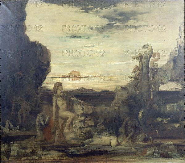 MOREAU GUSTAVE 1826/98
HERCULES Y LA HIDRA DE LERNA - 1869-76 - O/L - SIMBOLISMO FRANCES
PARIS, MUSEO GUSTAVE MOREAU
FRANCIA