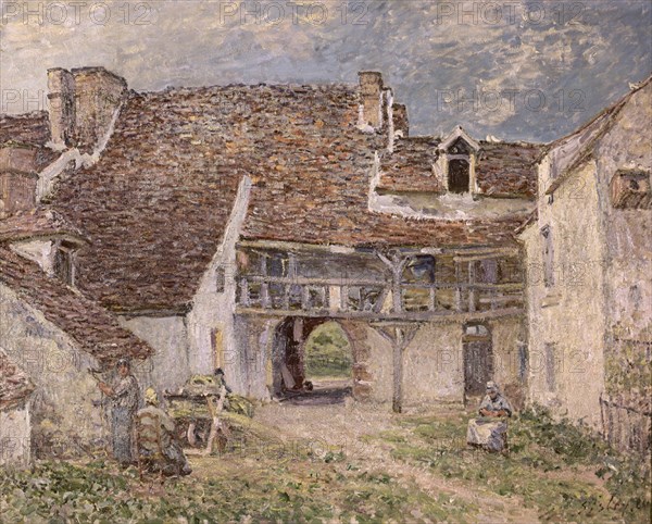 Sisley, Cour de ferme à Saint-Mammès