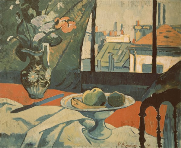 SERUSIER PAUL 1863/1927
NATURALEZA MUERTA EN LA VENTANA - 1891 - O/L - PINTURA NABI
COLECCION PARTICULAR