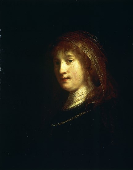 Harmenszoon Van Rijn Rembrandt, dit Rembrandt (1606-1669)
SASKIA VAN UYLEMBURGH (ESPOSA DE REMBRANDT) CON UN VELO- 1635- O/L- 59x45 - BARROCO HOLANDES
WASHINGTON D.F., NATIONAL GALLERY
EEUU