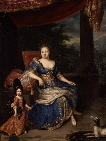 NETSCHER CONSTANTIN 1668/1723
PRINCESA PALATINA MADRE DEL REGENTE FELIPE II DUQUE DE ORLEANS - S XVII - BARROCO HOLANDES
BLOIS, CASTILLO
FRANCIA