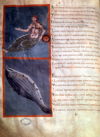 ARATUS PHENOMENES
MANUSCRITO ROMANICO FRANCES - FOL 28 VERSO - FIGURAS DE LAS CONSTELACIONES - S XI
BOULOGNE-SUR-MER, BIBLIOTECA MUNICIPAL
FRANCIA