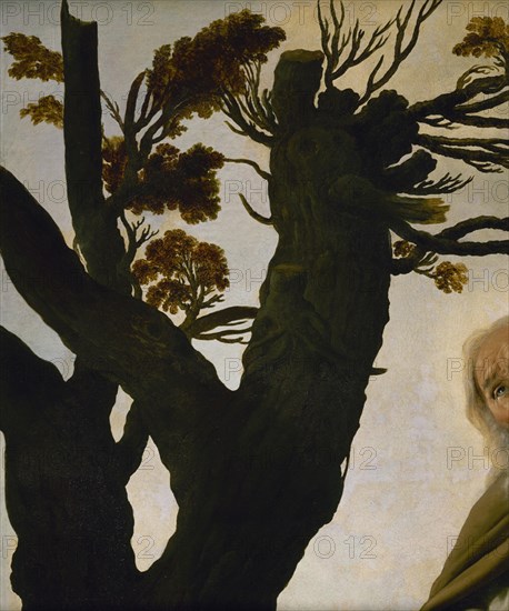 Zurbaran, Saint Antoine le Grand (détail de l'arbre)