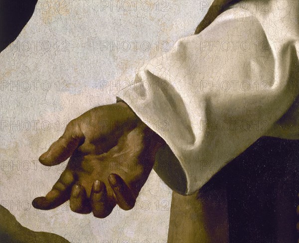 Zurbaran, Saint Anthony the Abbott (detail of his left hand)