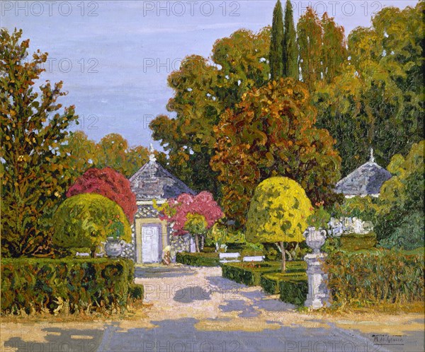 GRACIA MANUEL DE 1937-
JARDINES DE LA GRANJA EN OTOÑO