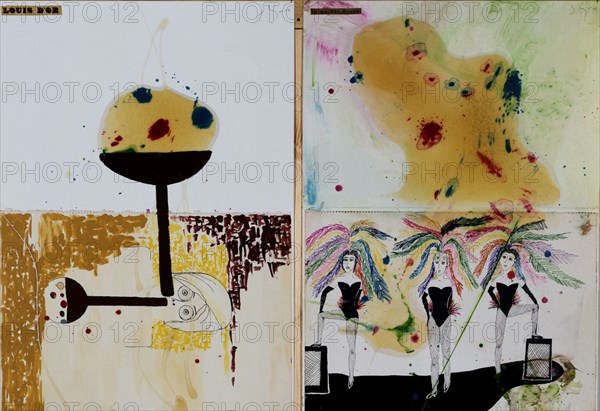 GALINDO JORGE 1964/
LOIS D'OR/ INWEIBER BLUSE- DIBUJOS SOBRE PAPEL
BOROX, COLECCION JORGE GALINDO
TOLEDO
