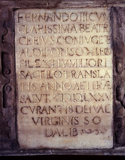 SEPULCRO DE FERNANDO III EL SANTO - INSCRIPCION EN LATIN - S XIII
SEVILLA, CATEDRAL
SEVILLA