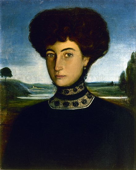 ROMERO DE TORRES JULIO 1874/1930
RETRATO DE DOÑA MARIA VICTORIA ROSADO Y SANCHEZ-PASTOR-CONDESA DE CASA ROJA- 1889/1964 - S XIX
MADRID, COLECCION JIMENEZ ALADRE
MADRID