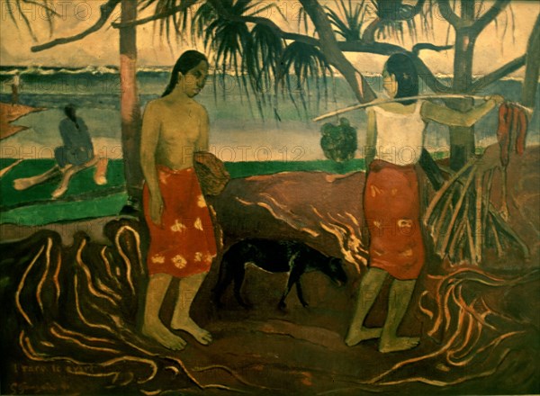 GAUGUIN PAUL 1848/1903
DEBAJO DEL PANDANUS-1891
DALLAS-TEXAS, MUSEO DE ARTE
EEUU